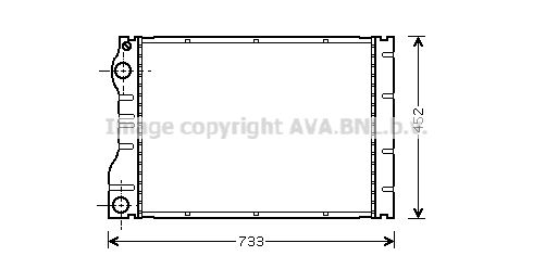 AVA QUALITY COOLING Радиатор, охлаждение двигателя RT2293